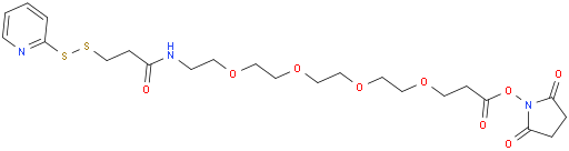 N-{15-[(2,5-dioxopyrrolidin-1-yl)oxy]-15-oxo-3,6,9,12-tetraoxapentadec-1-yl}-3-(pyridin-2-yldisulfanyl)propanamide