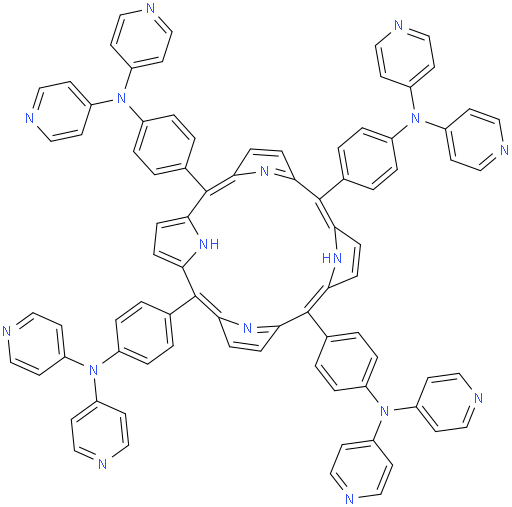 N,N',N'',N'''-(Porphyrin-5,10,15,20-tetrayltetrakis(benzene-4,1-diyl))tetrakis(N-(pyridin-4-yl)pyridin-4-amine)